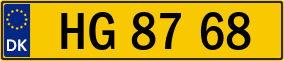 Trailer License Plate